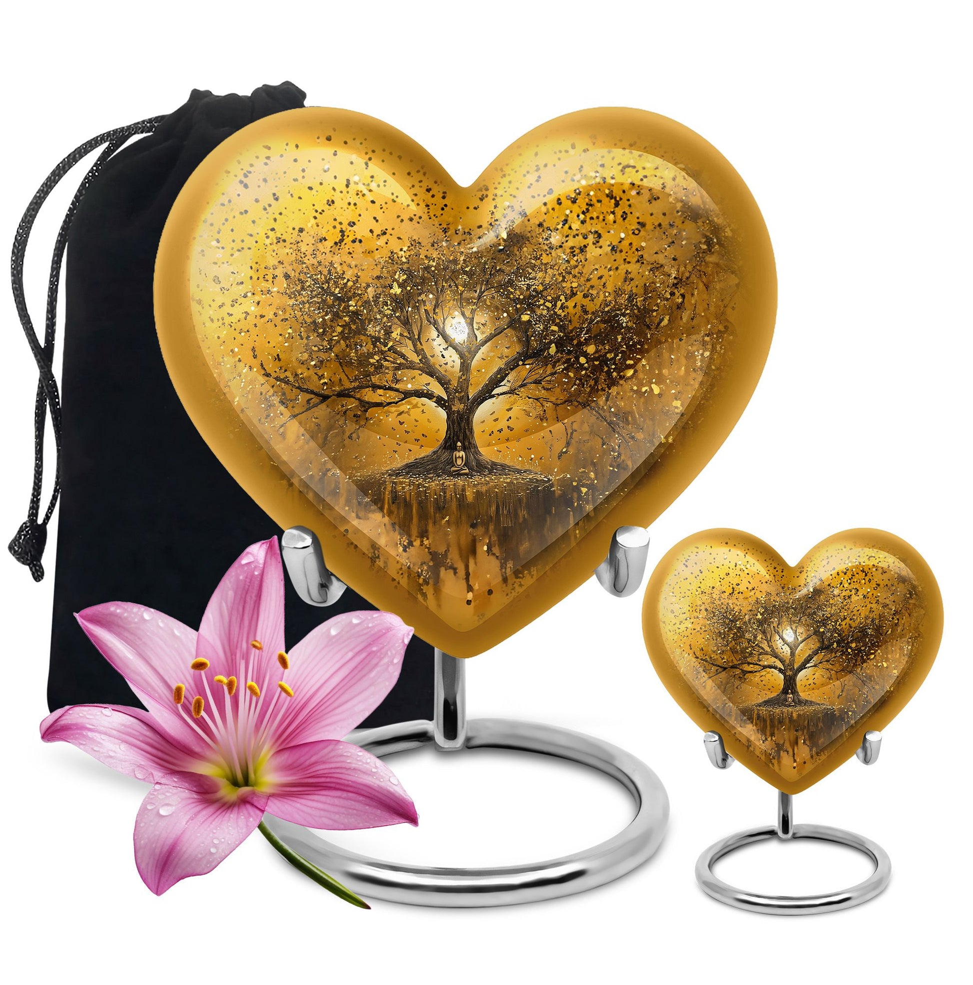 heart-shaped Tree of Life Urn