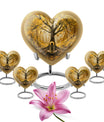 heart-shaped Tree of Life urn for human ashes