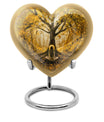 heart-shaped Tree of Life urn for human ashes