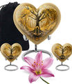 heart-shaped Tree of Life urn for human ashes