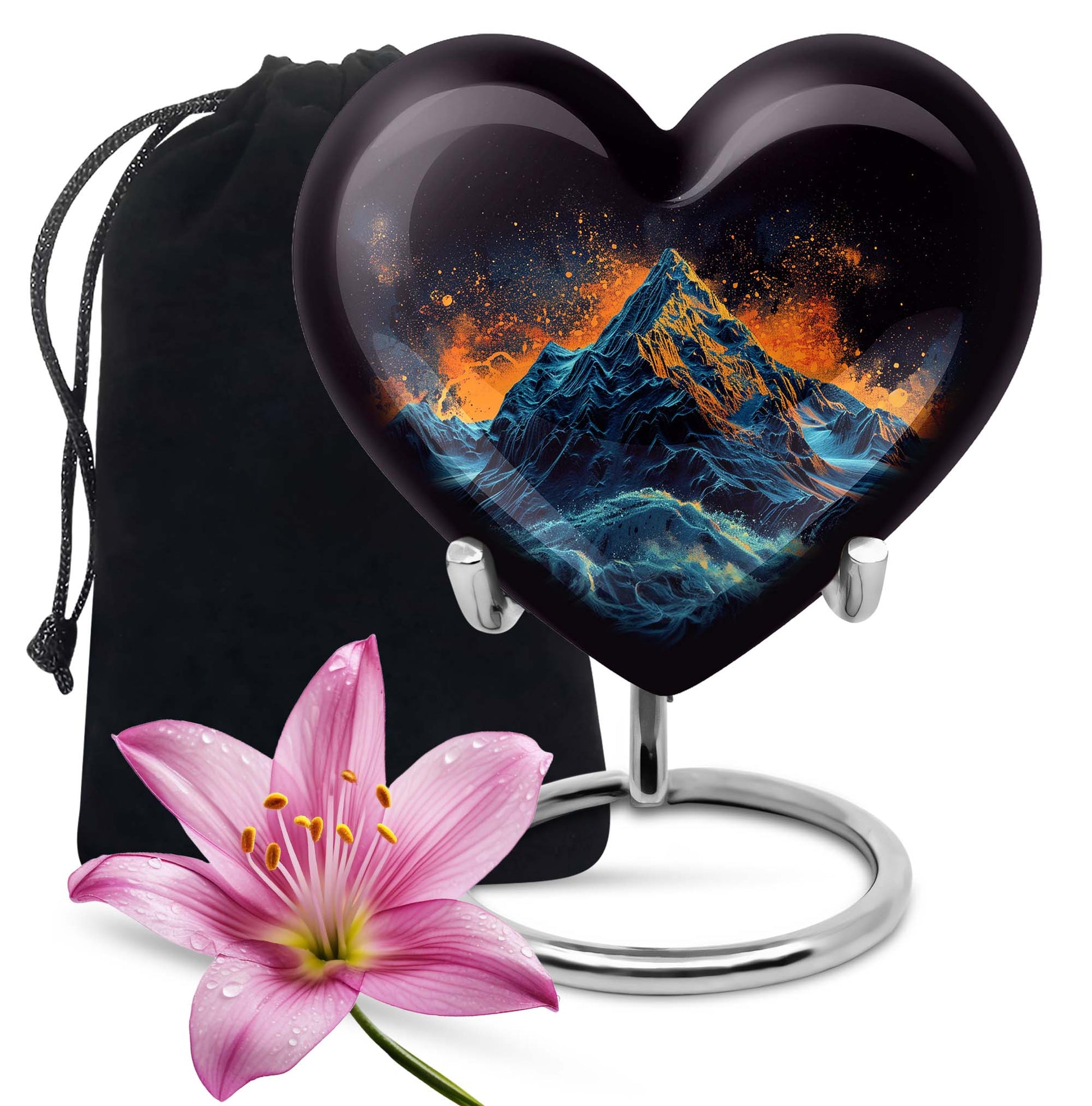 mountains heart Urn