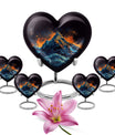 mountains heart Urn