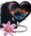 mountains heart Urn