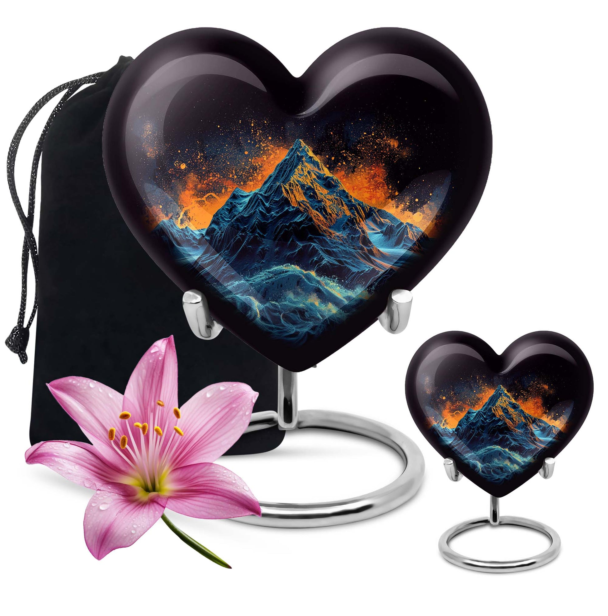 mountains heart Urn