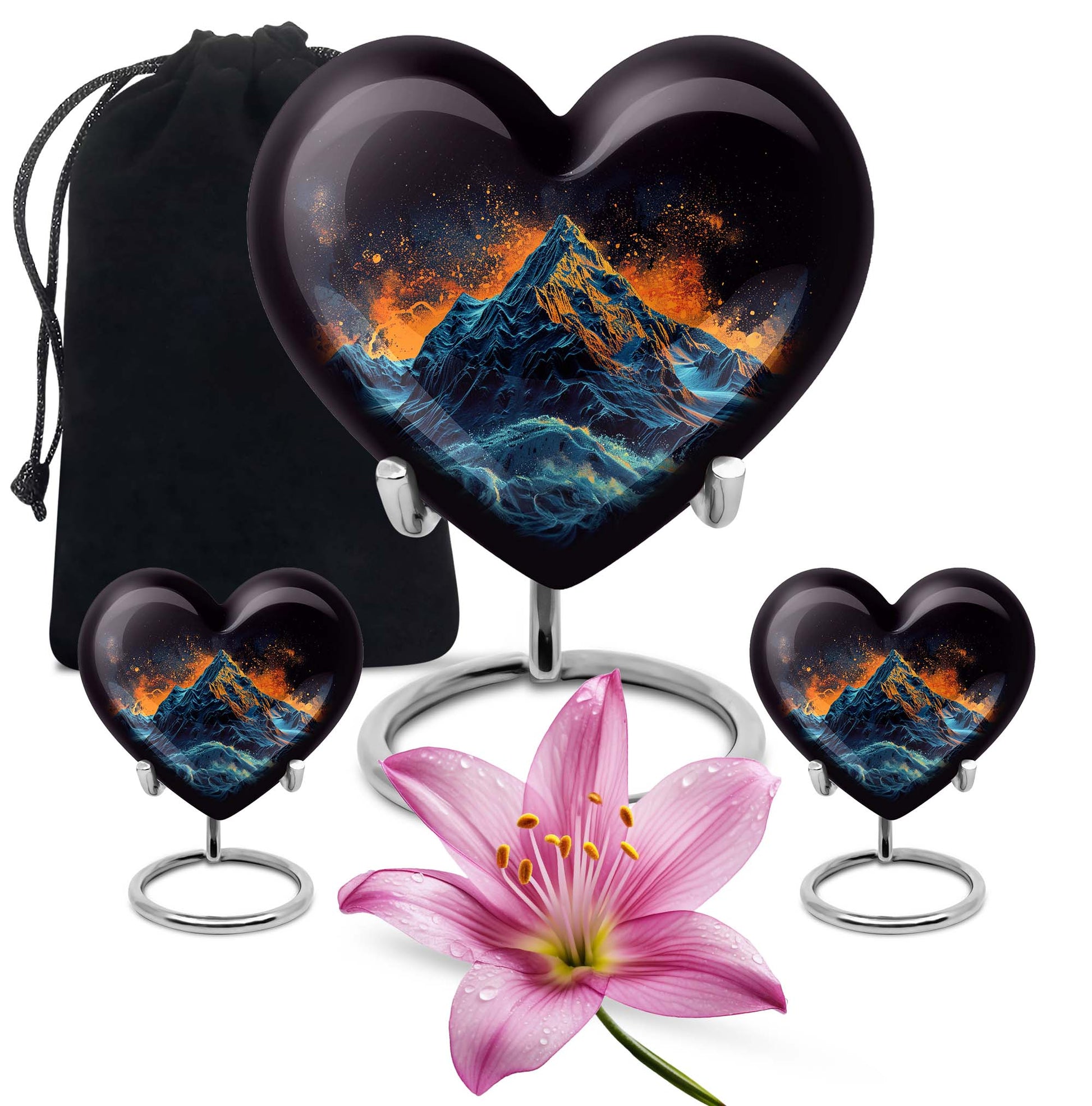 mountains heart Urn