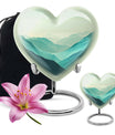 heart-shaped mountains urn