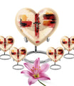 heart-shaped Jesus Urn for human ashes