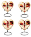 heart-shaped Jesus Urn for human ashes