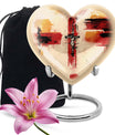 heart-shaped Jesus Urn for human ashes