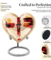 heart-shaped Jesus Urn for human ashes