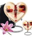 heart-shaped Jesus Urn for human ashes