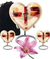 heart-shaped Jesus Urn for human ashes