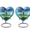 heart-shaped golf urn