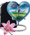 heart-shaped golf urn