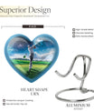 heart-shaped golf urn