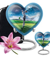 heart-shaped golf urn