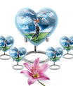 heart design golf urn for adult ashes