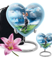 heart design golf urn for adult ashes