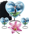 heart design golf urn for adult ashes