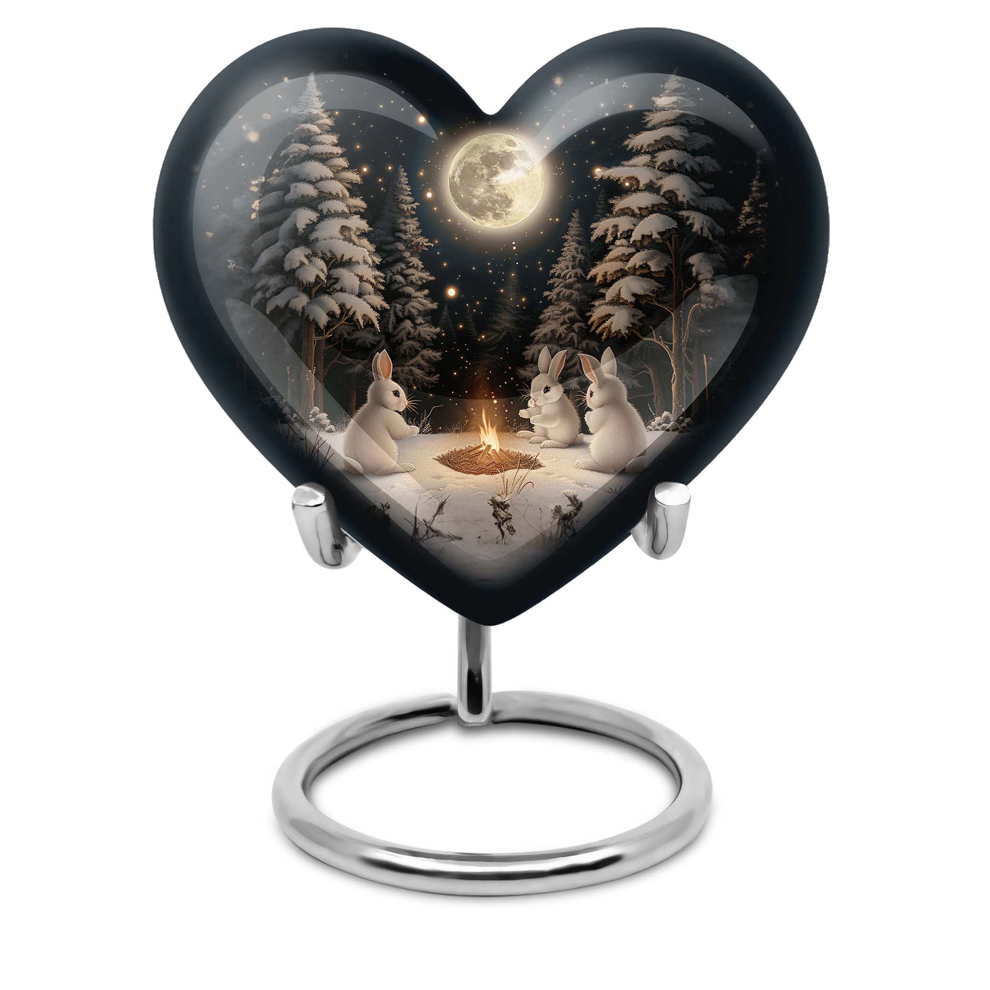  heart urn for large cremation ashes, customization 