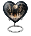  heart urn for large cremation ashes, customization 