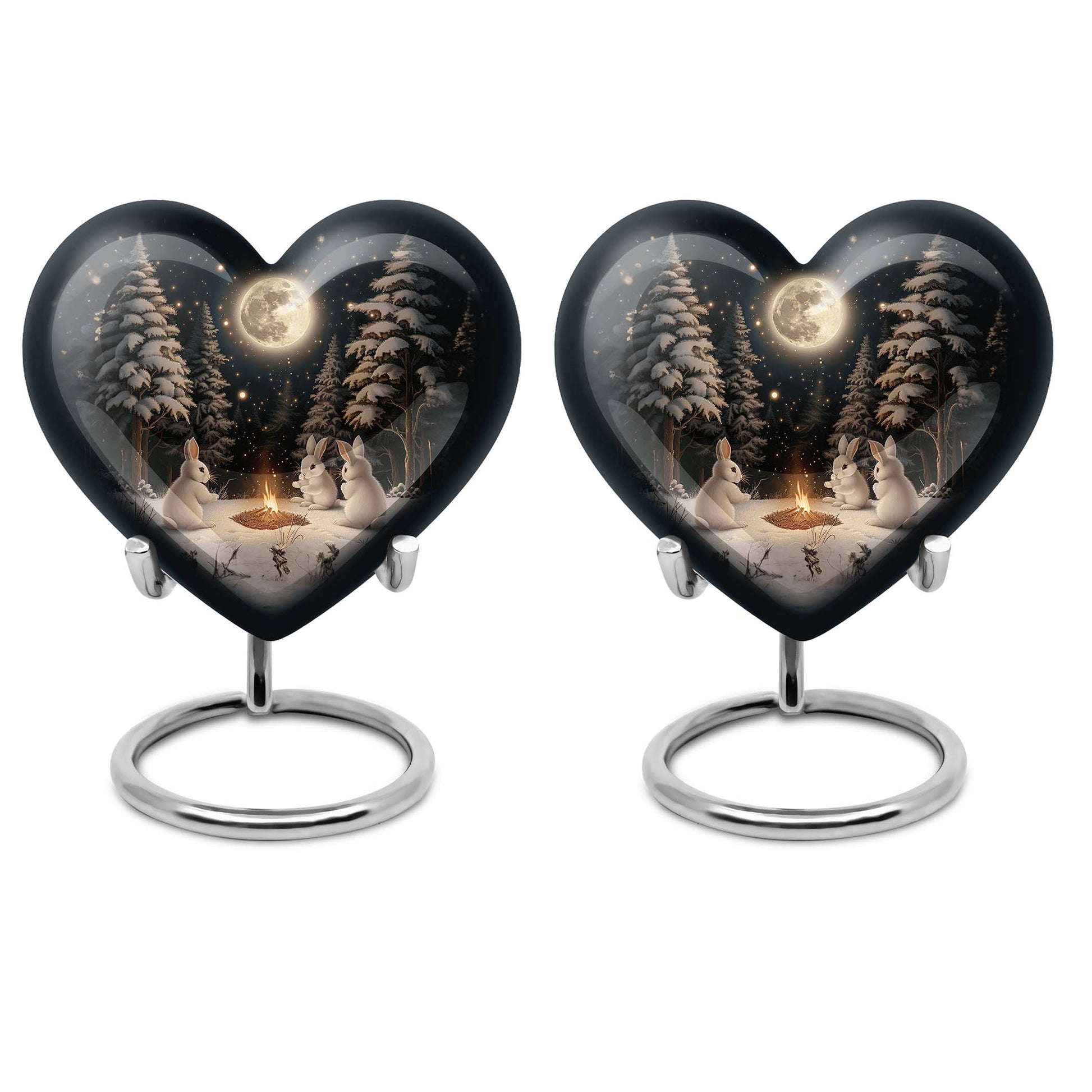  heart urn for large cremation ashes, customization 