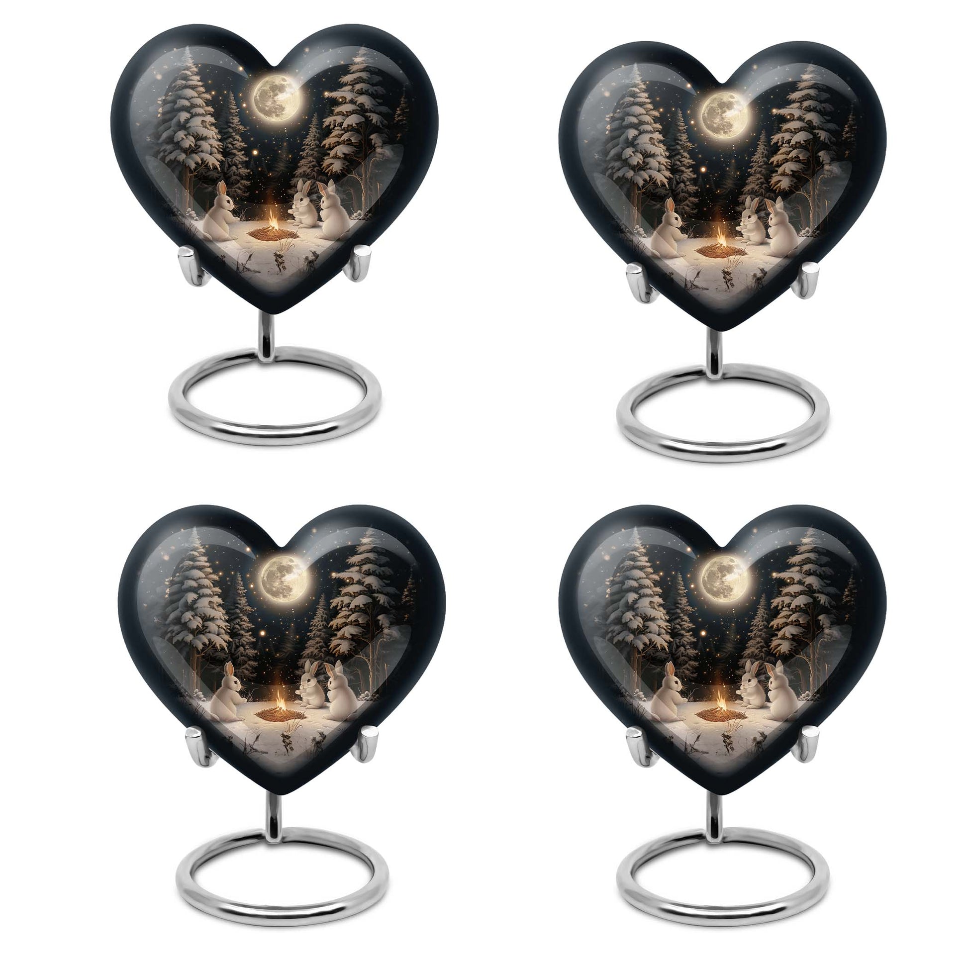  heart urn for large cremation ashes, customization 