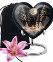  heart urn for large cremation ashes, customization 