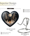  heart urn for large cremation ashes, customization 