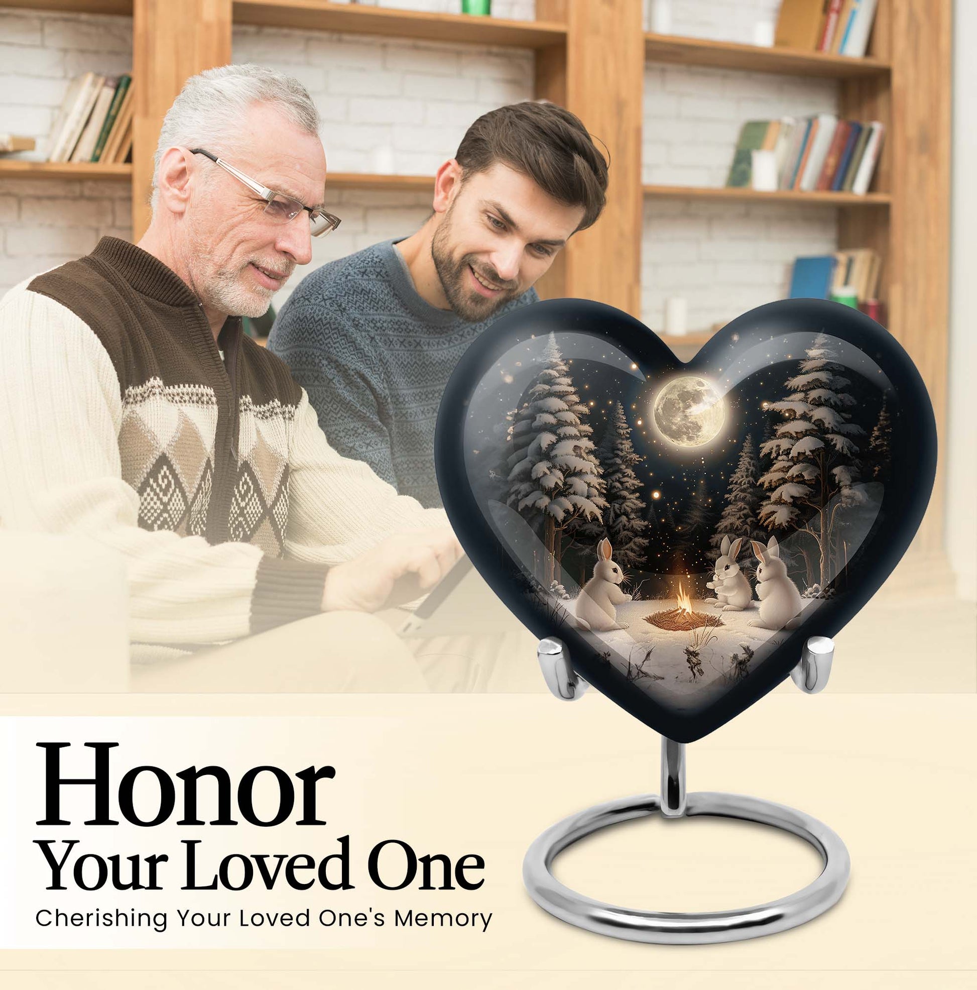  heart urn for large cremation ashes, customization 