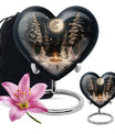  heart urn for large cremation ashes, customization 