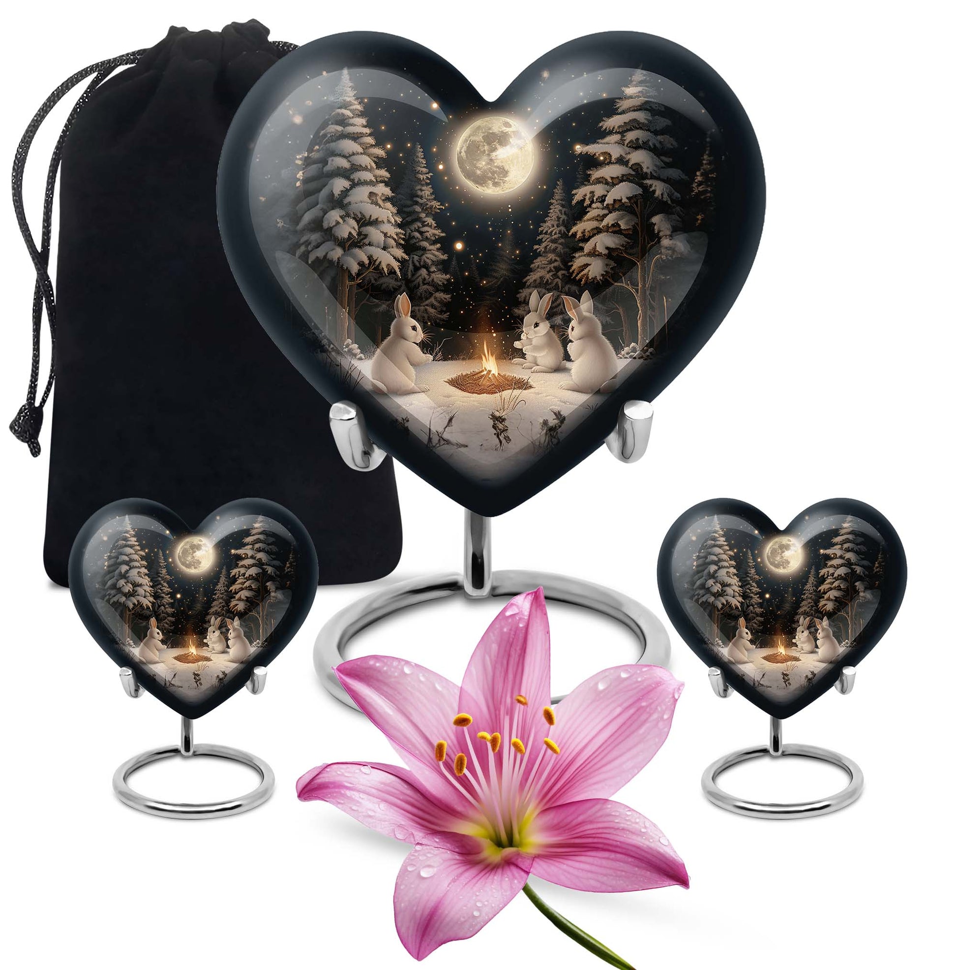  heart urn for large cremation ashes, customization 