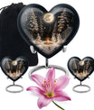  heart urn for large cremation ashes, customization 