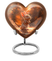 white bunny moon heart urn