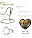 heart-shaped stained glass cremation urn for males