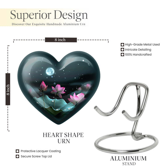 heart-shaped Lotus Urn