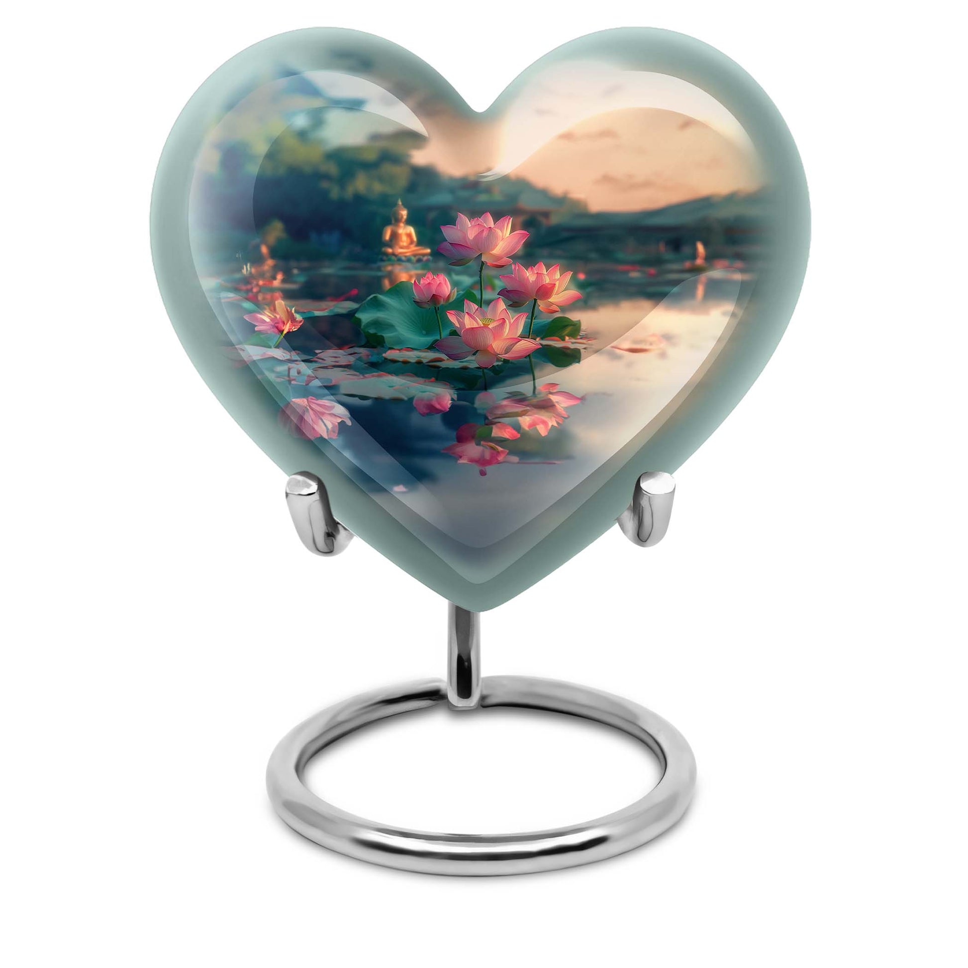 Heart-shaped Lotus Urn