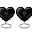 Heart designed Cosmic Dragonfly Urn