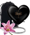 Heart designed Cosmic Dragonfly Urn