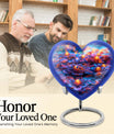 Cosmic Dragonfly Heart Urn