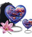 Cosmic Dragonfly Heart Urn