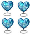 heart-shaped northern lights urn