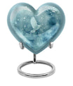 dove-designed heart urn