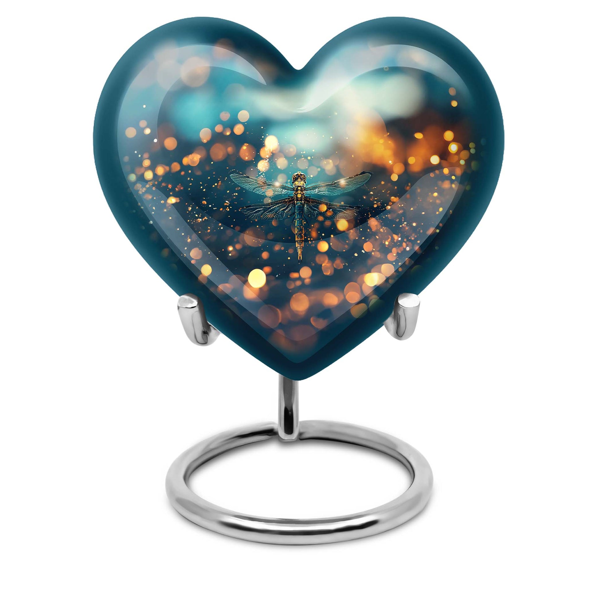 Heart-shaped DRAGONFLY Urn