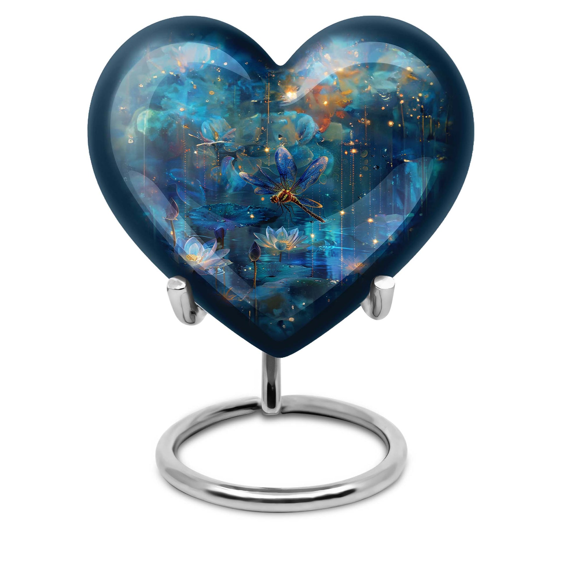 heart-shaped DRAGONFLY Urn