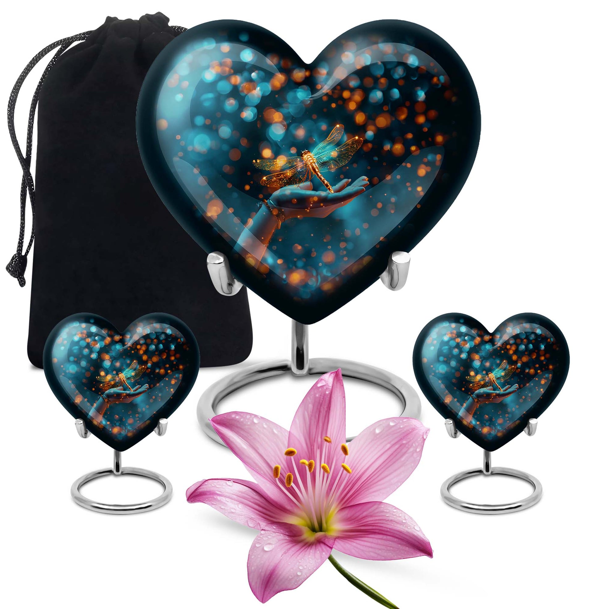 Heart Dragonfly Urn