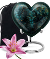 DRAGONFLY urn, heart-shaped