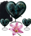 DRAGONFLY urn, heart-shaped