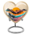 MOUNTAINS Heart Urn