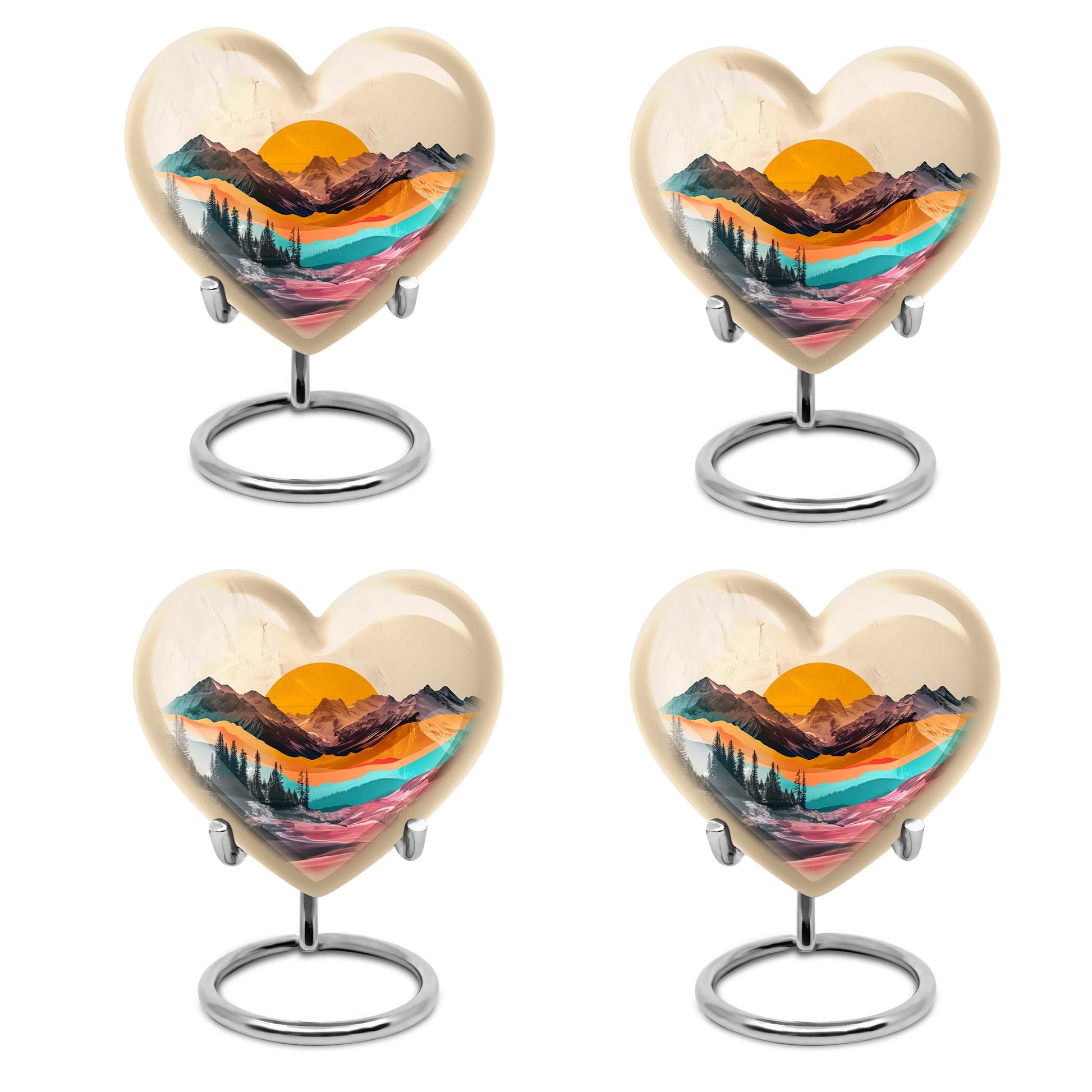 MOUNTAINS Heart Urn